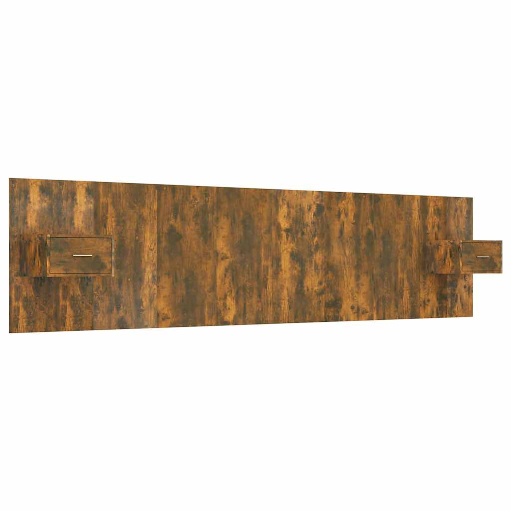Kopfteil mit Nachttischen Weiß Holzwerkstoff