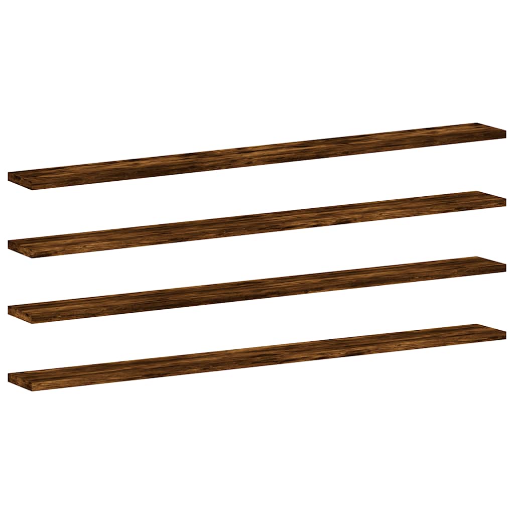 Bücherregal-Bretter 4 Stk. Weiß 40x10x1,5 cm Holzwerkstoff