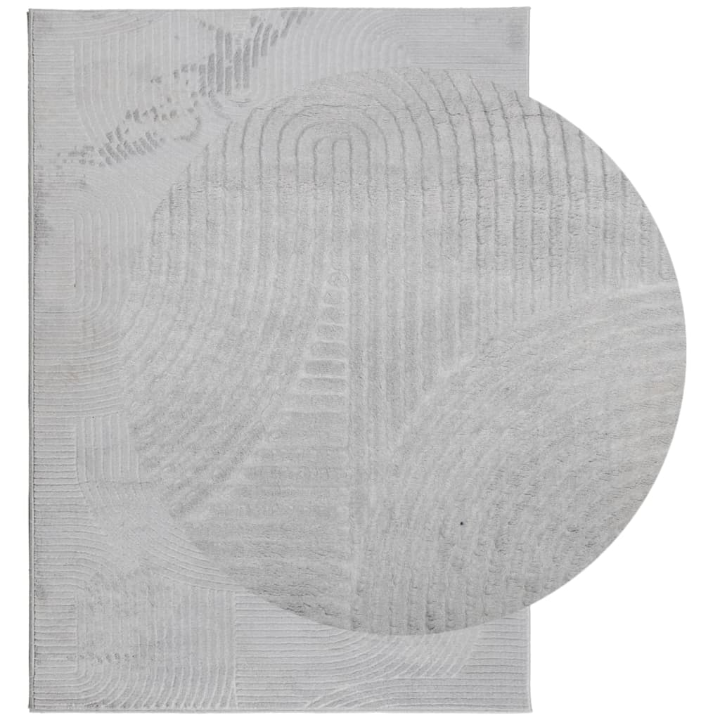 Teppich IZA Kurzflor Skandi-Stil Anthrazit 80x150 cm