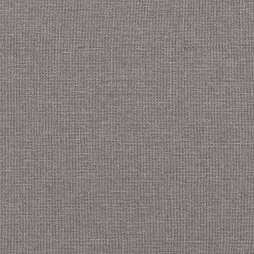 3-tlg. Sofagarnitur mit Kissen Creme Stoff