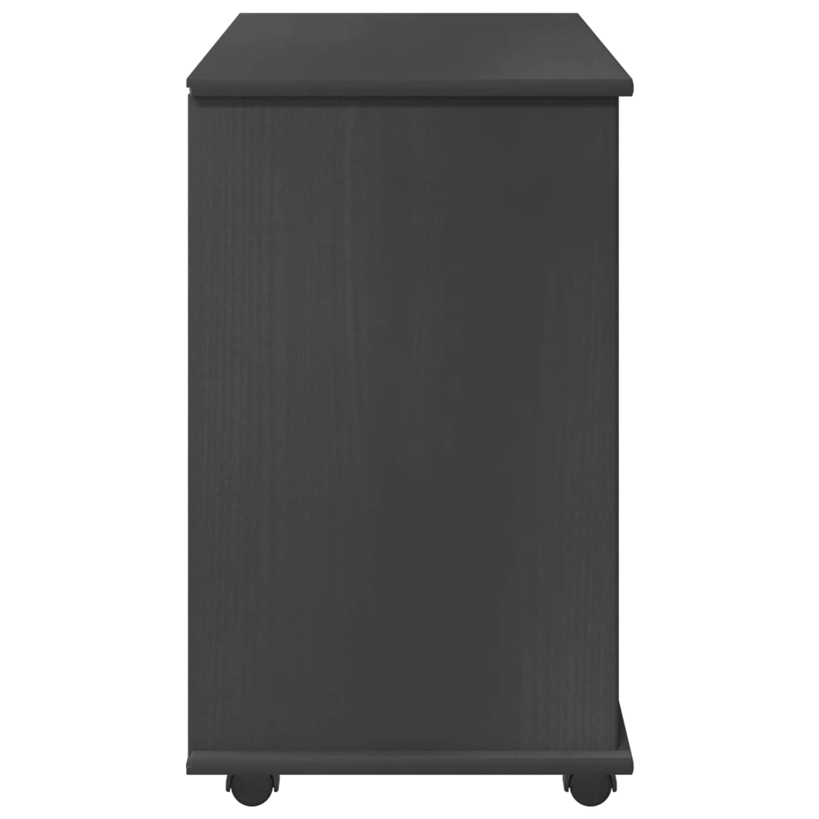 Rollschrank Honigbraun 63,5 x 39 x 65,5 cm Massivholz Kiefer