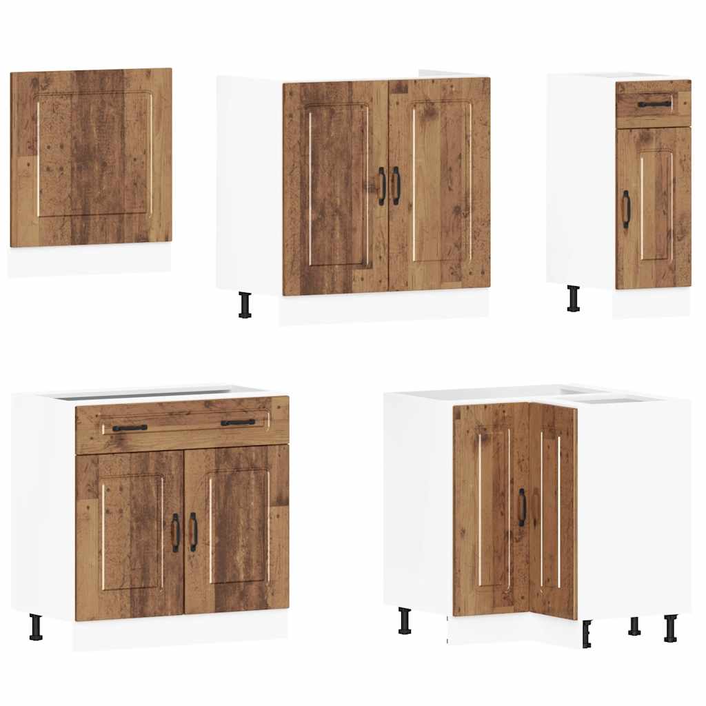 11-tlg. Küchenschrank-Set Kalmar Weiß Holzwerkstoff