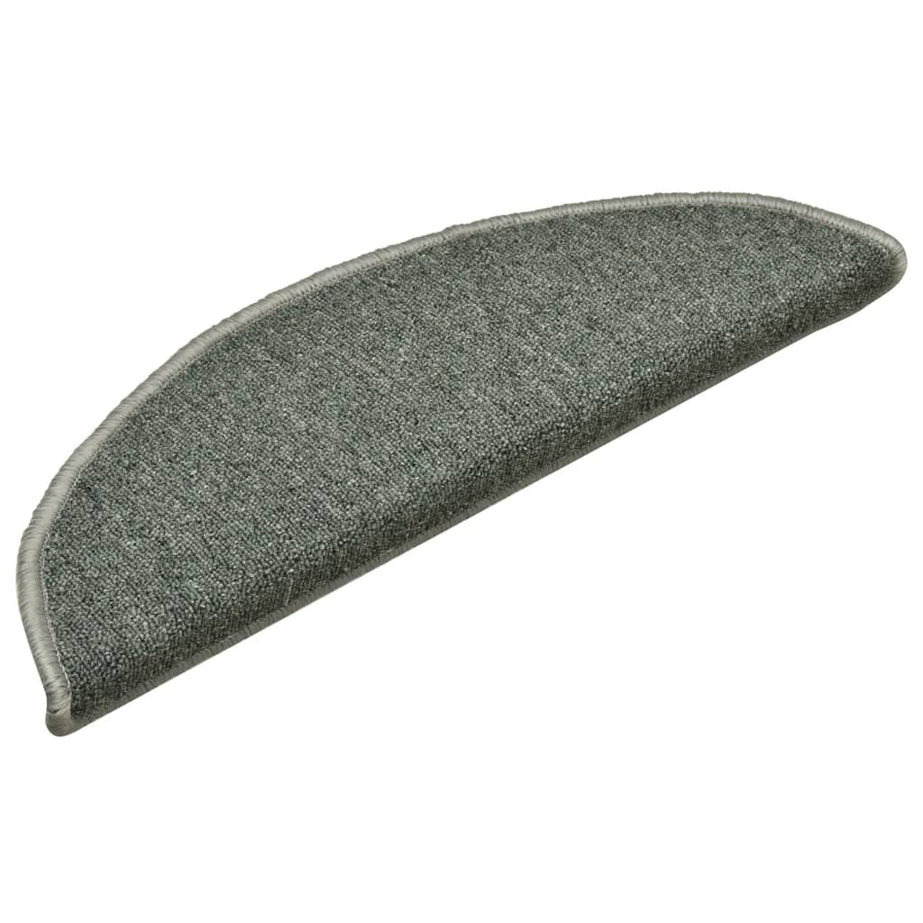 Stufenmatten 15 Stk. 56x17x3 cm Anthrazit Halbrund