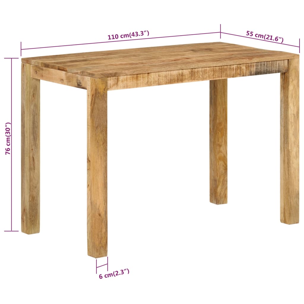 Esstisch Massivholz Mango 82x80x76 cm