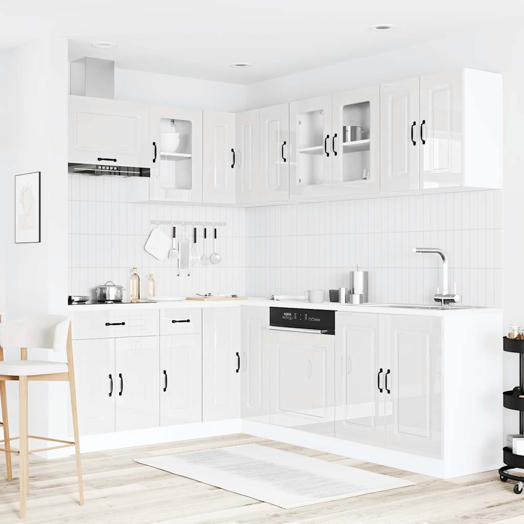 11-tlg. Küchenschrank-Set Kalmar Weiß Holzwerkstoff