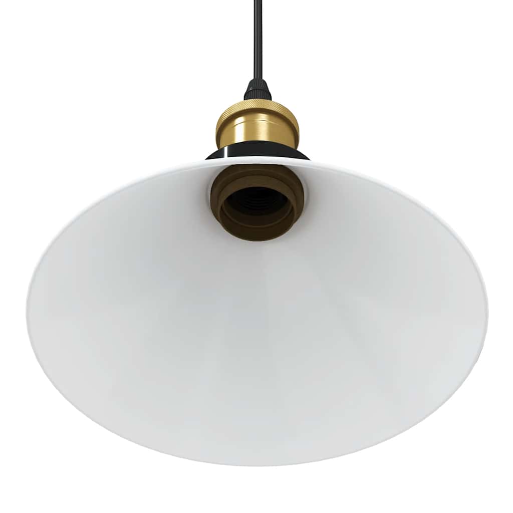 Pendelleuchte Höhenverstellbar E27 Schwarz Glänzend Ø 22 cm