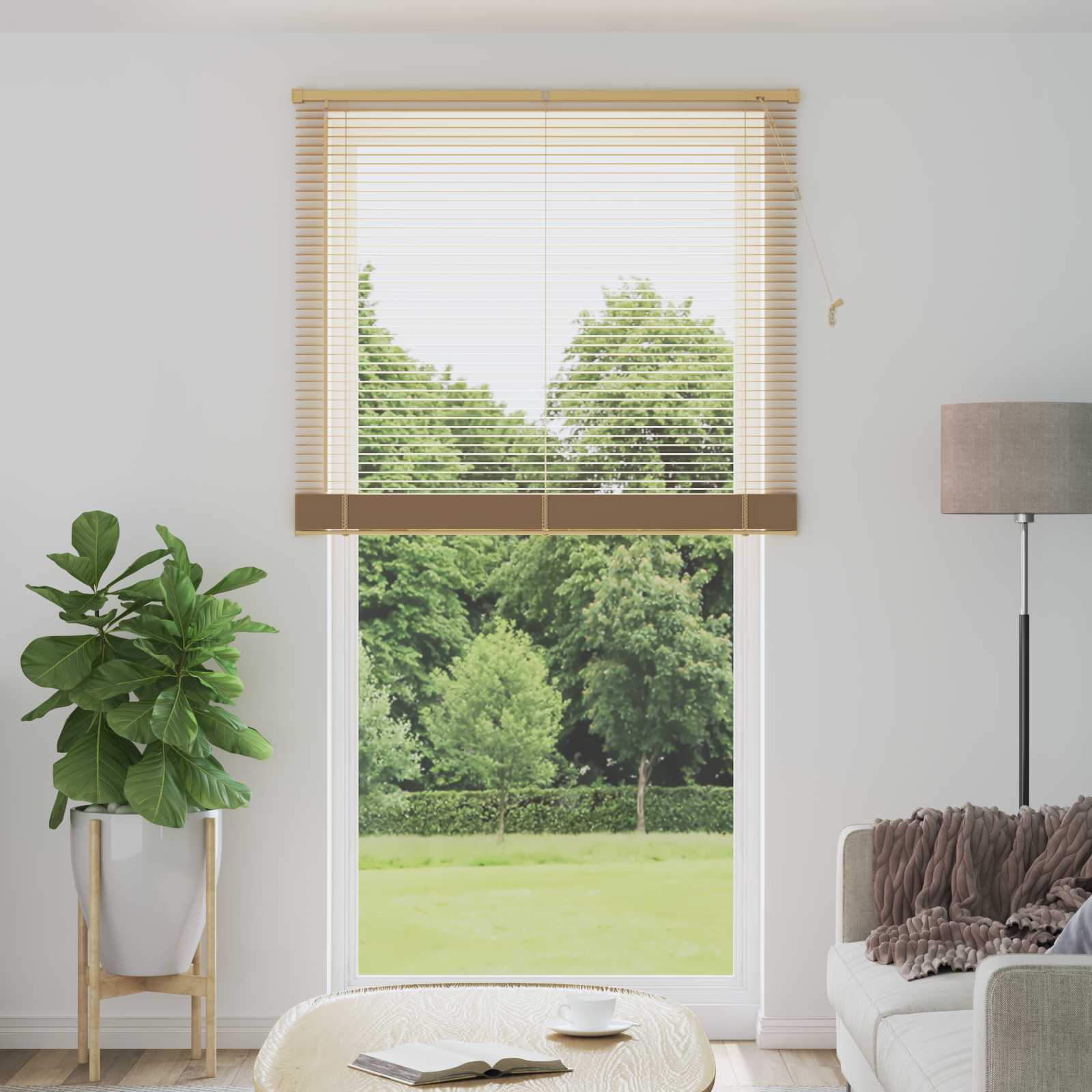 Jalousie Silber Grau 150 x 40 cm 25 mm PVC