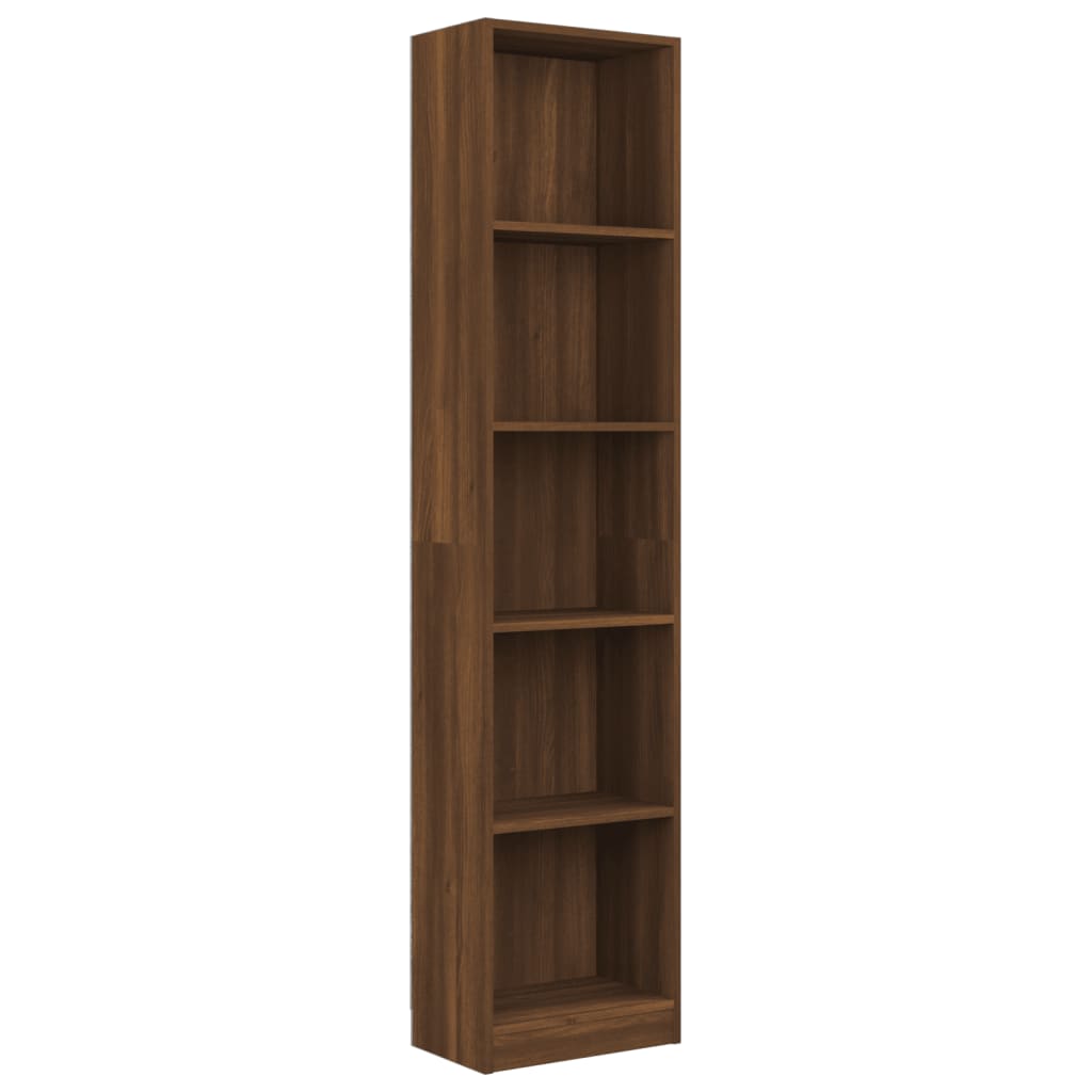 Bücherregal 3 Fächer Weiß 40x24x109 cm Holzwerkstoff