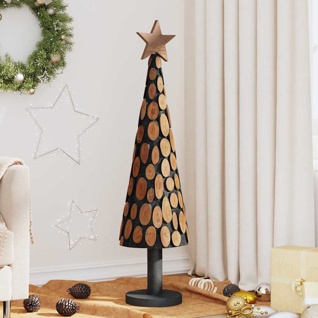 Weihnachtsbaum mit Ständer Braun 61 cm Massivholz Teak