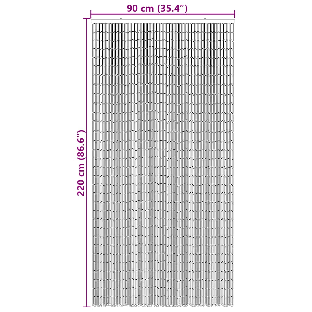 Türvorhang Bambus 90x200 cm