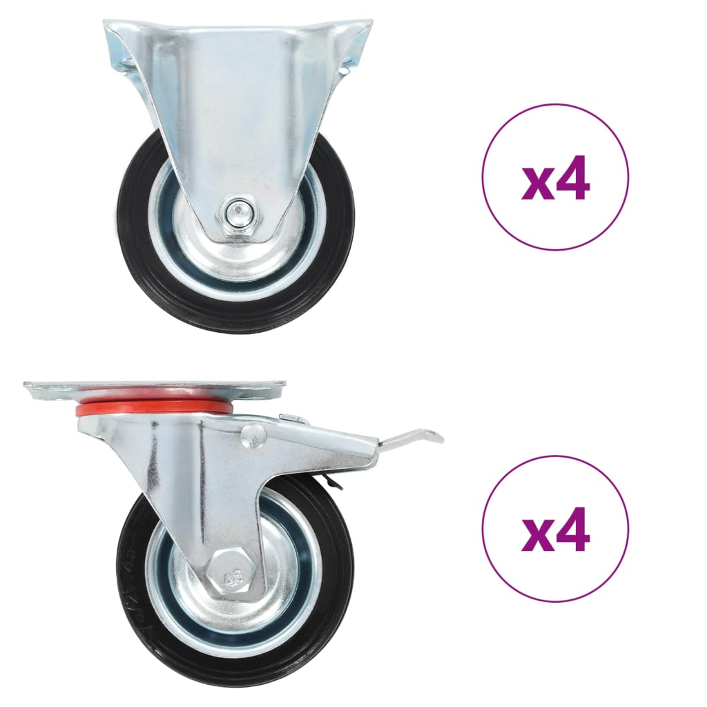 Rollen 4 Stk. 75 mm