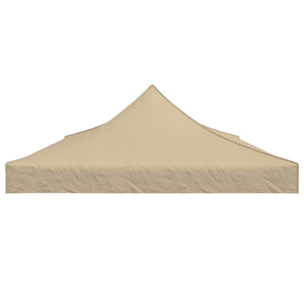 Partyzelt-Dach 3x3 m Beige 270 g/m²