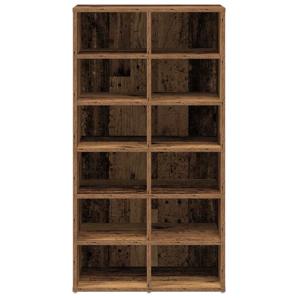 Schuhregal Weiß 54x34x100,5 cm Holzwerkstoff