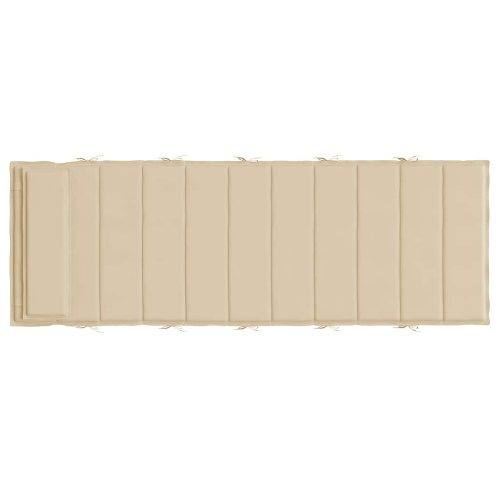 Sonnenliegen-Auflage Grau 180x60x4 cm Oxford-Gewebe