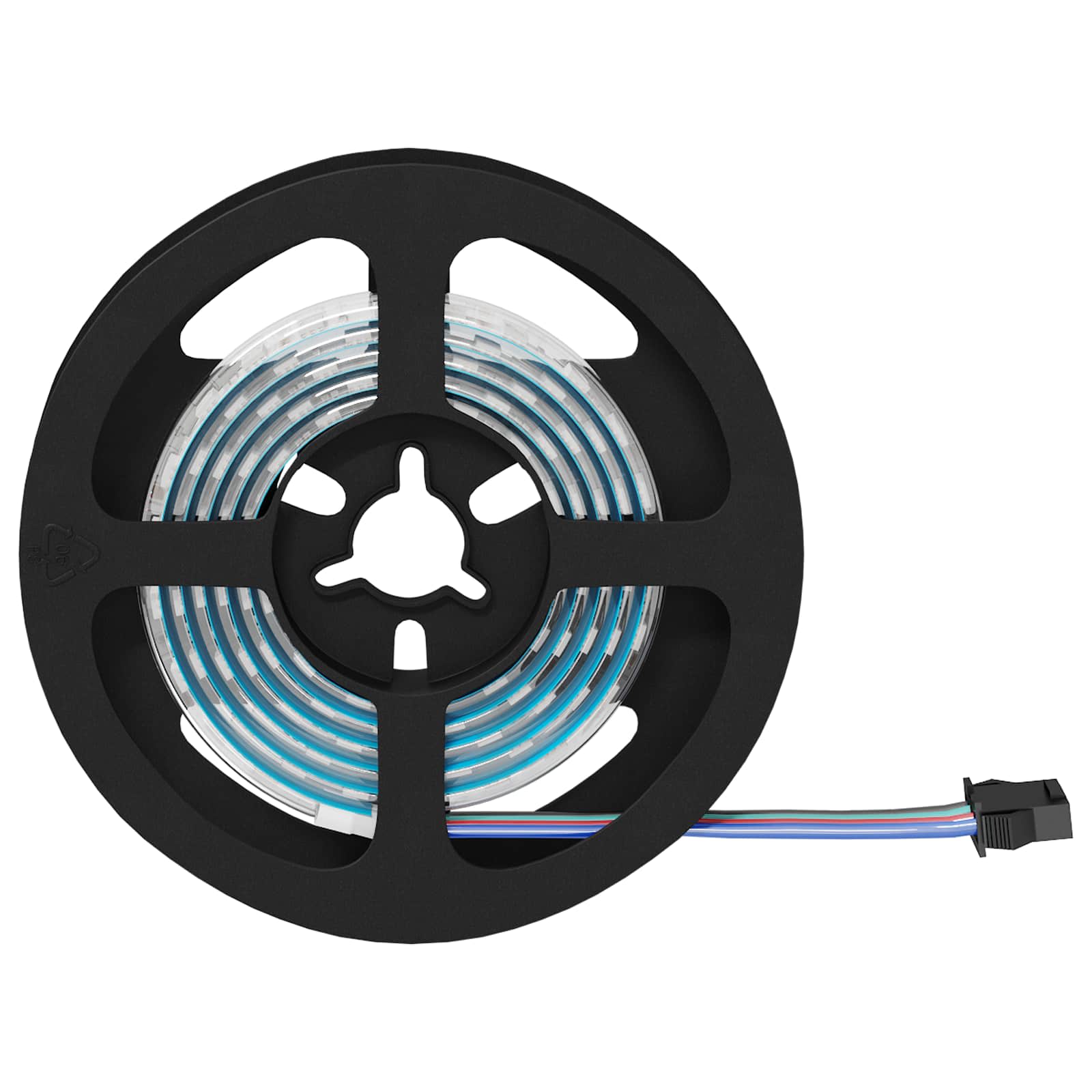 LED Streifen 2 pcs Schwarz und Transparent 3000 mm