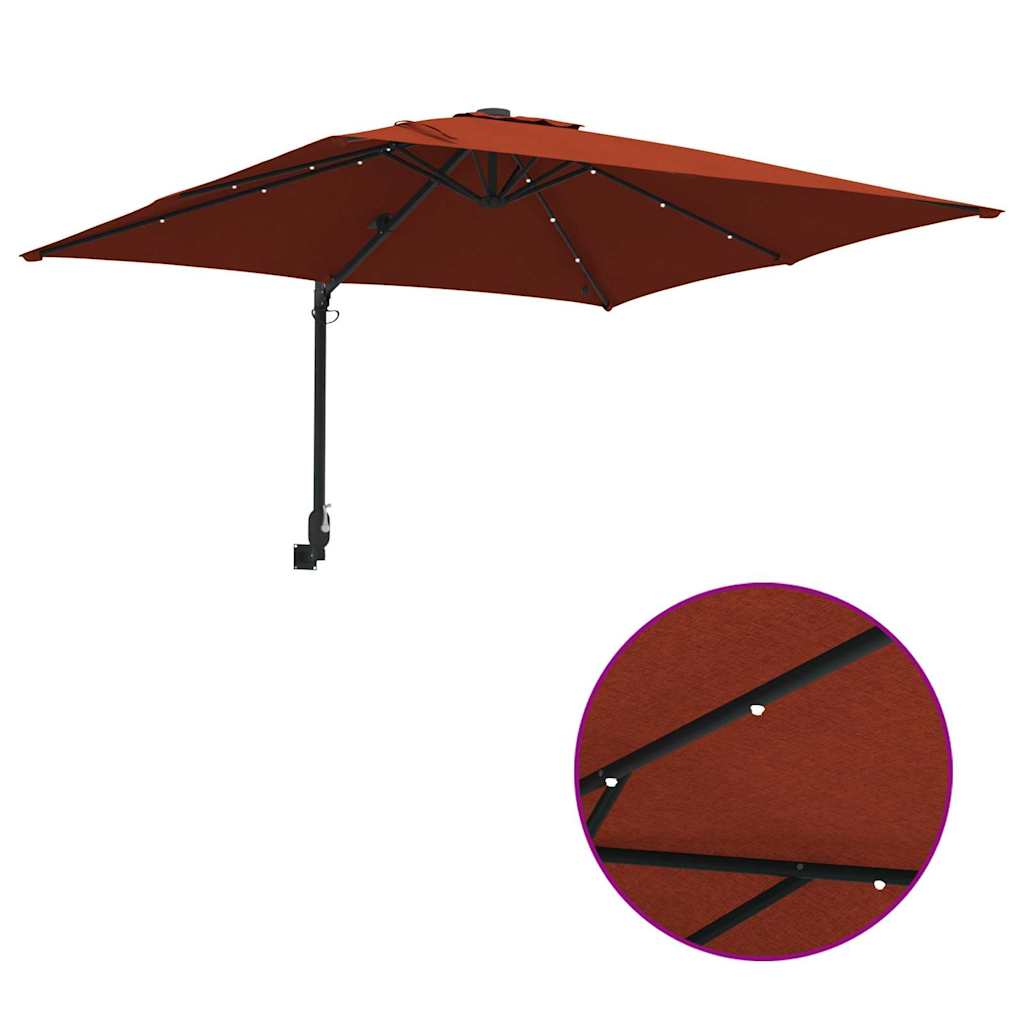 Garten-Sonnenschirm Sand 248,5 x 247,5 x 160 cm