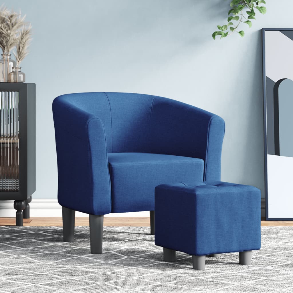 Clubsessel Dunkelgrau Stoff