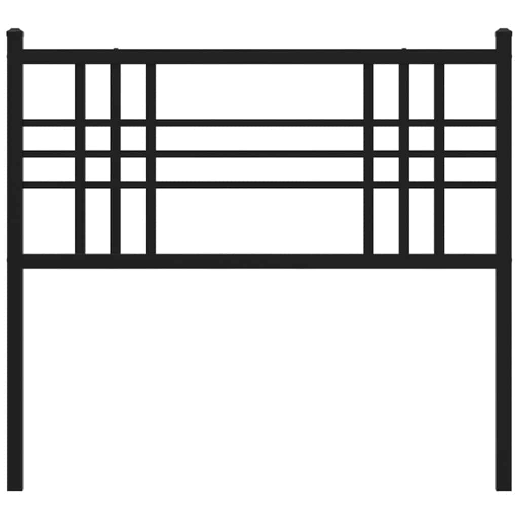 Ersatz-Kopfteil Metall Schwarz 100 cm
