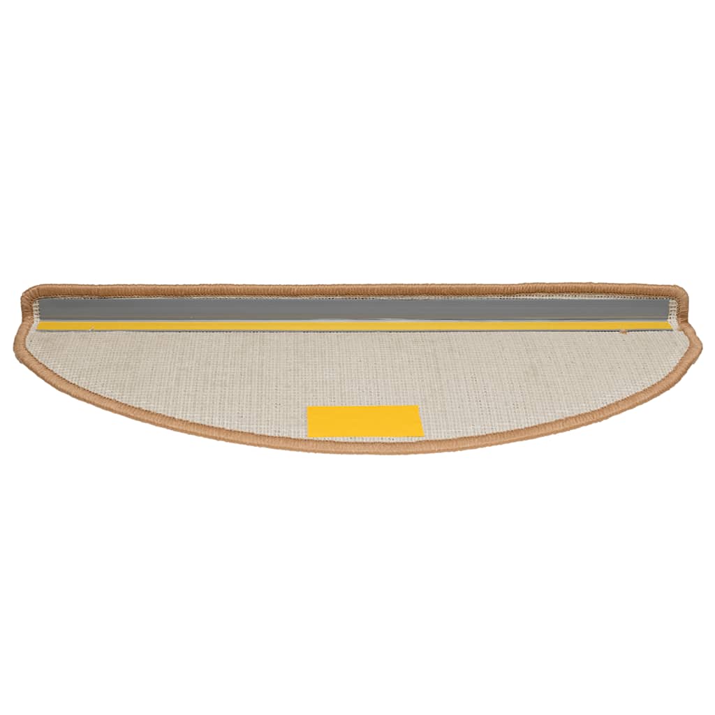 Stufenmatten 15 Stk. 56x17x3 cm Grau Halbrund