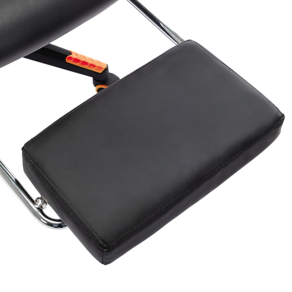 Gaming-Stuhl Schwarz und Blau Kunstleder