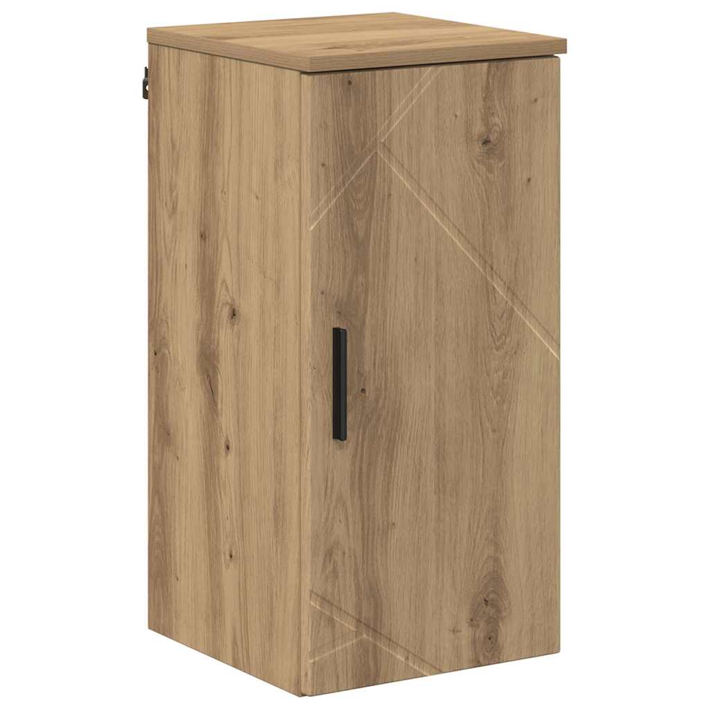 Badezimmermöbel-Set mit Tür 5 pcs Weiß Holzwerkstoff & Metall