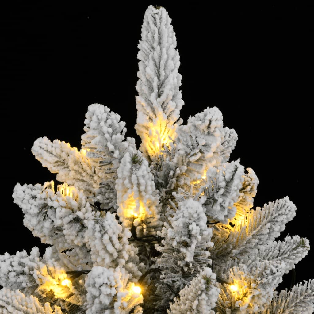 Künstlicher Weihnachtsbaum mit 150 LEDs mit Ständer Weiß 120 cm