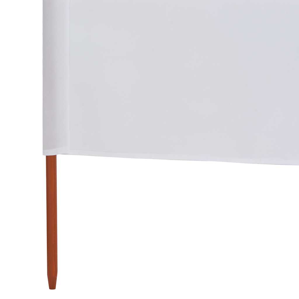 3-teiliges Windschutzgewebe 400 x 120 cm Weiß