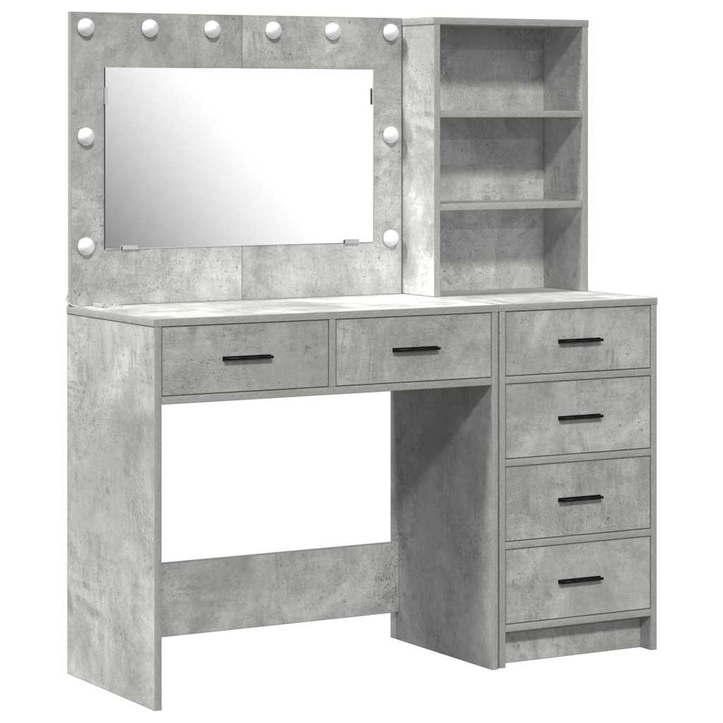 Schminktisch mit Regal Weiß 78,5 x 41 x 135 cm Holzwerkstoff