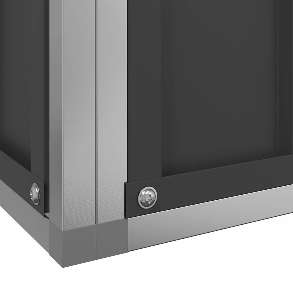 Voliere mit Erweiterung Silber 416 x 203 x 216 cm Stahl