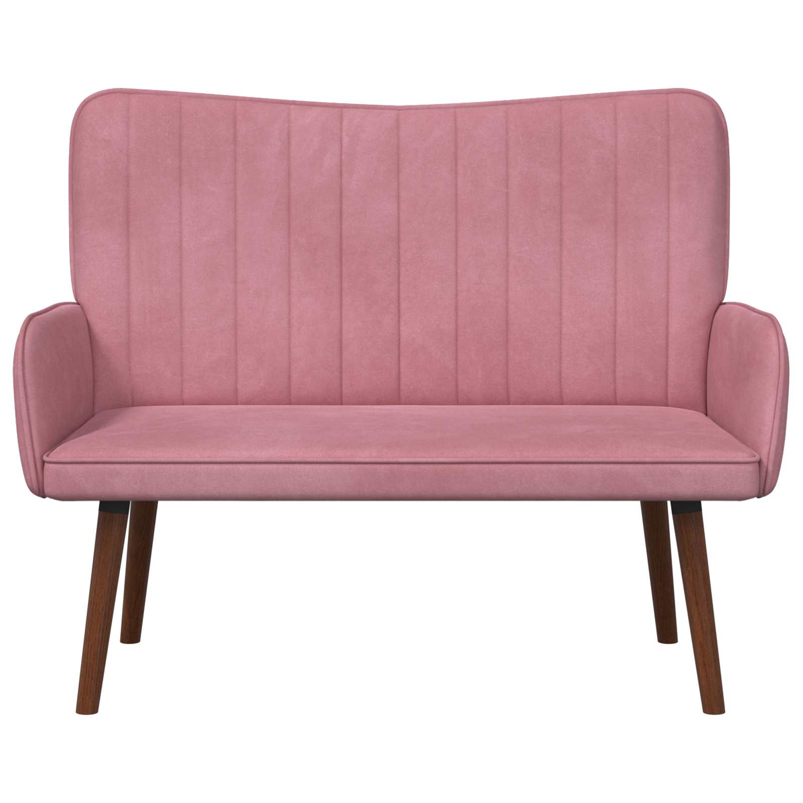 2-Sitzer Sofa Hellgrau 115 x 61 x 87 cm Samt (V)