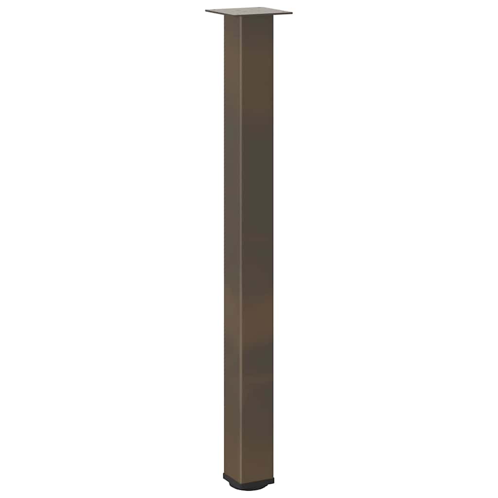 Bartischbeine 4 Stk. Schwarz 100-102 cm Stahl