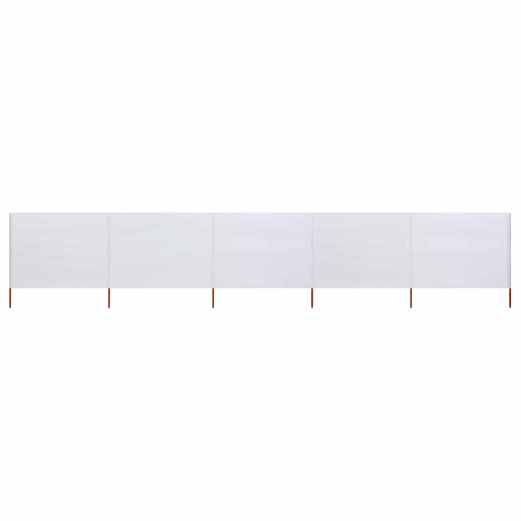 3-teiliges Windschutzgewebe 400 x 120 cm Weiß