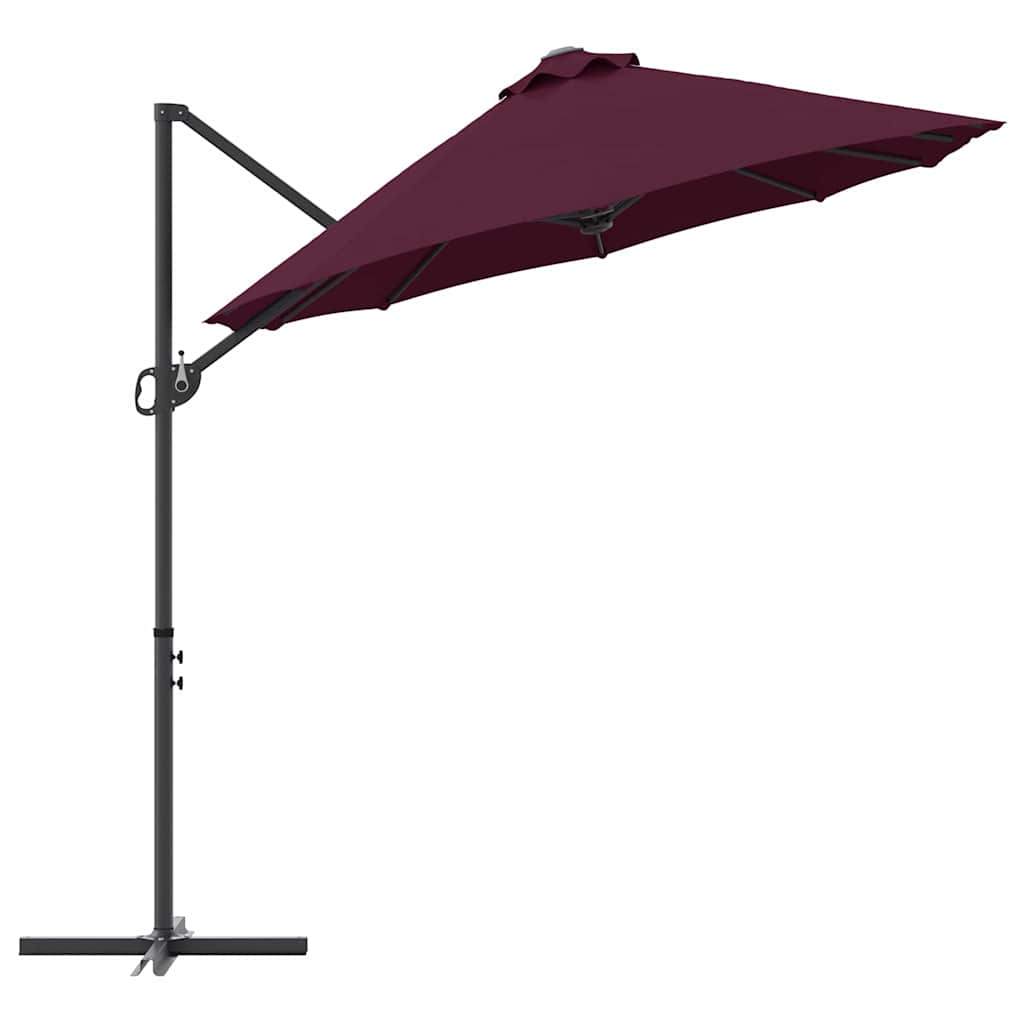 Sonnenschirm Sand 372 x 198 x 243 cm Polyester und Aluminium