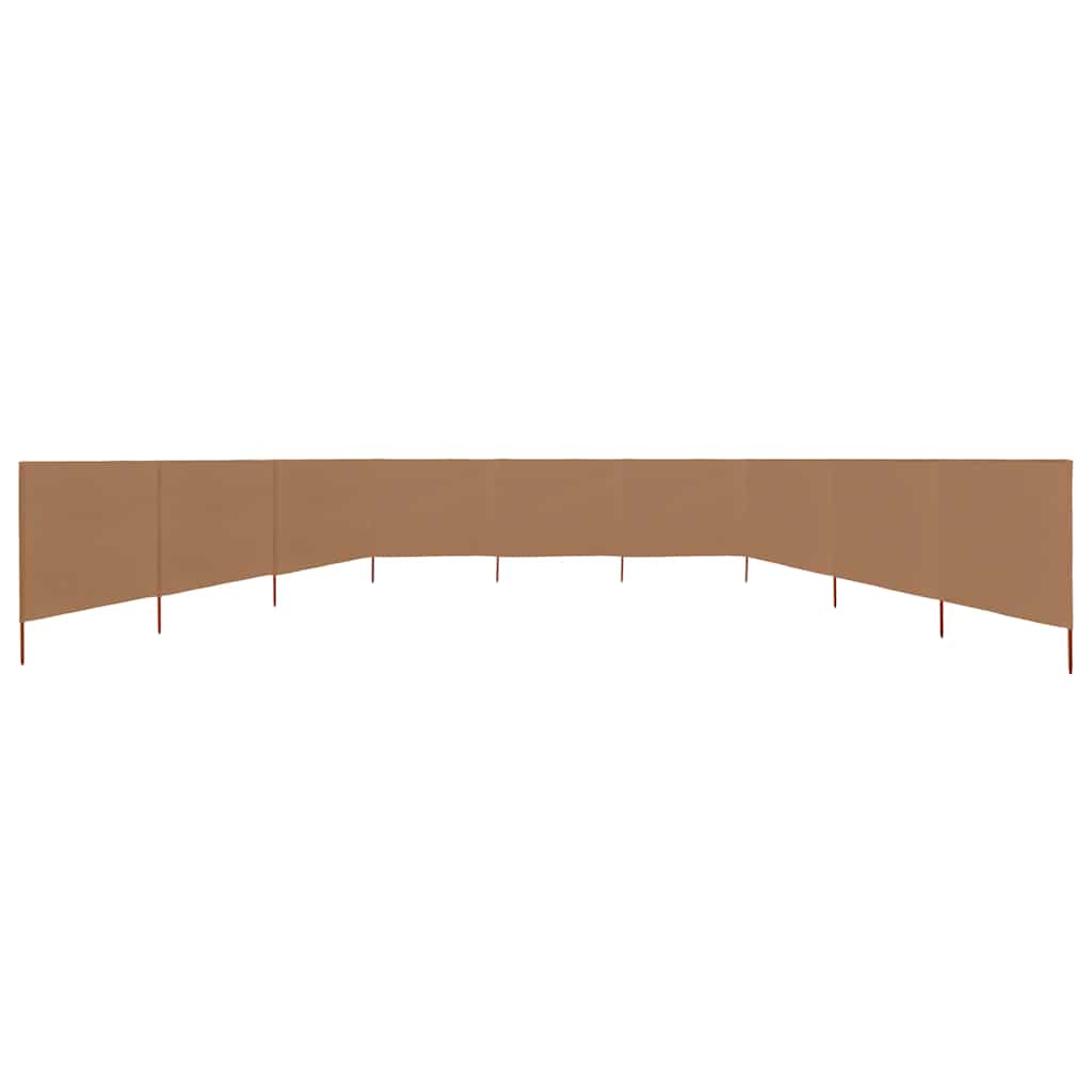 3-teiliges Windschutzgewebe 400 x 120 cm Weiß