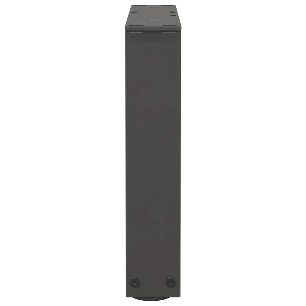 Couchtischbeine V-Form 2 Stück Schwarz 30x(30-31,3) cm Stahl