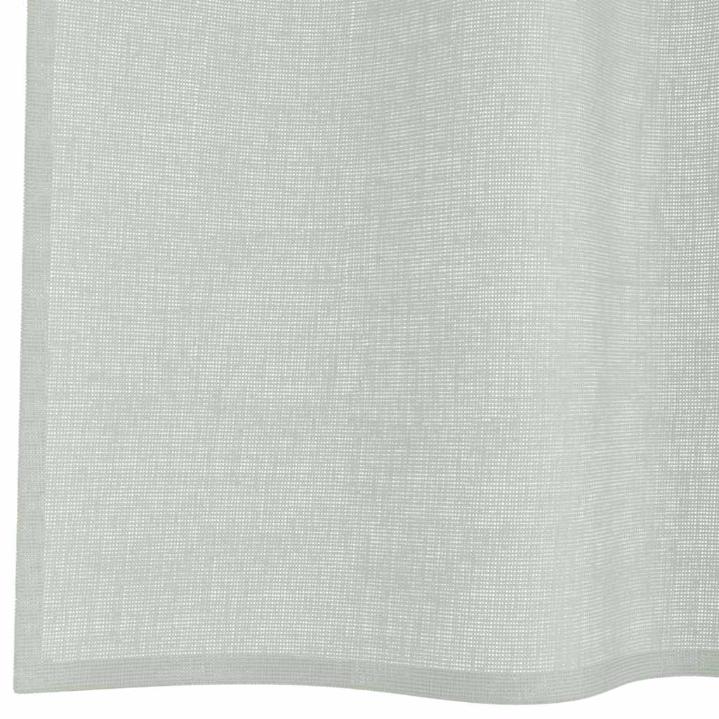 Voile Vorhänge mit Ösen 2 Stk. Apfelgrün 140x140 cm