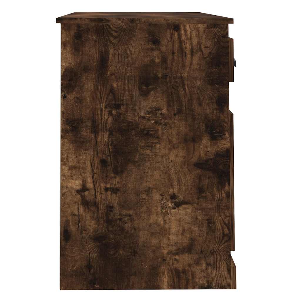 Schreibtisch mit Schublade Weiß 115x50x75 cm Holzwerkstoff