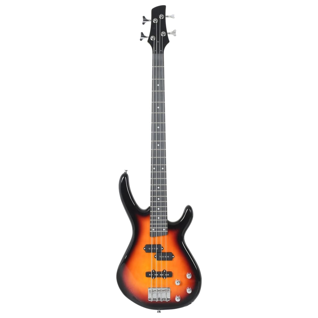 E-Bass für Anfänger mit Tasche Blau und Schwarz 4/4 46"