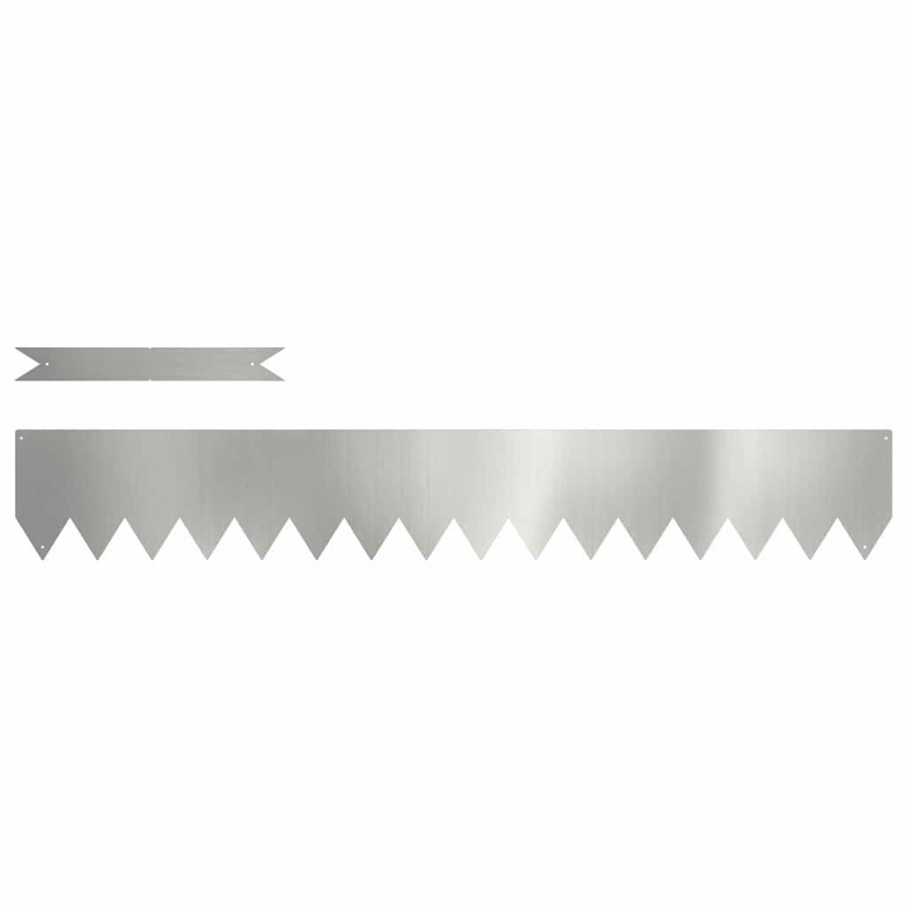 Raseneinfassung 50 pcs Schwarz 100 x 0,05 x 20 cm