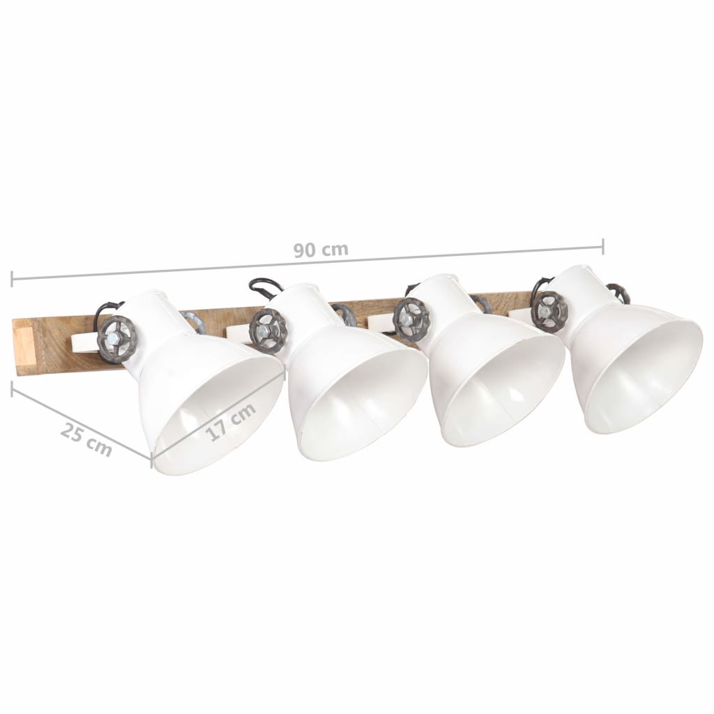 Wandlampe Industriestil Silbern 45x25 cm E27