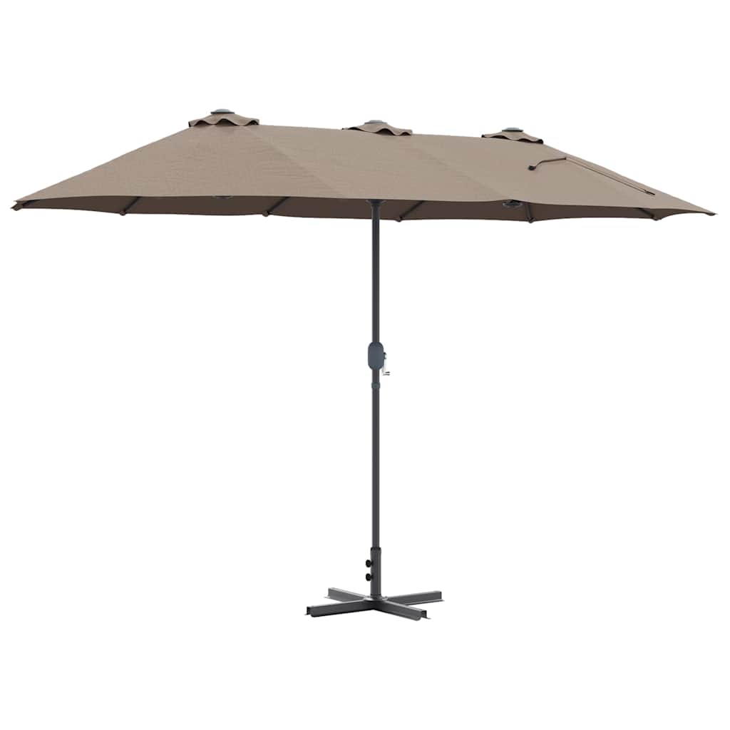 Garten-Sonnenschirm Sand 370 x 197 x 239 cm