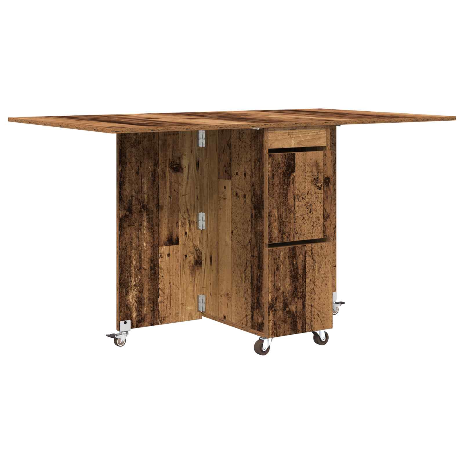 Esstisch 2 pcs 140 x 80 x 77 cm Holzwerkstoff Weiß Rechtwinklig