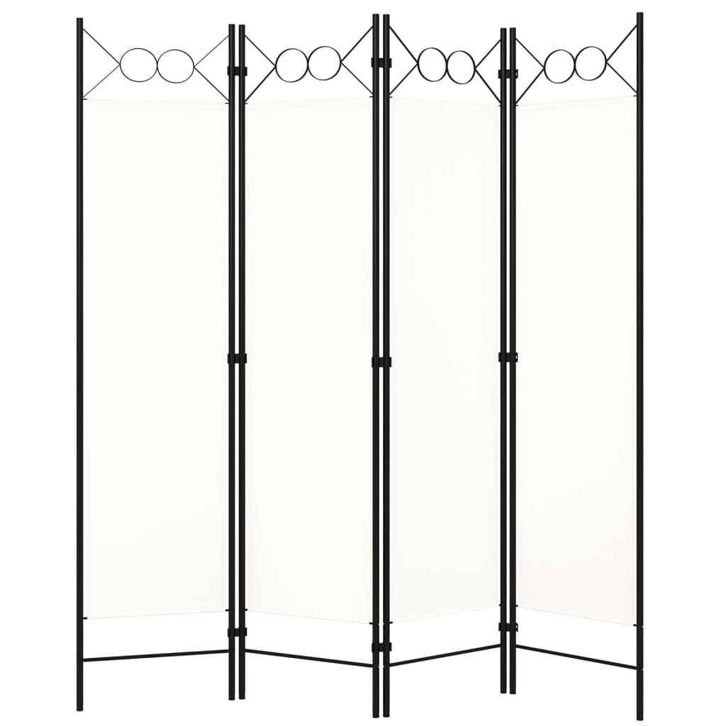 5-tlg. Raumteiler Anthrazit 200 x 180 cm