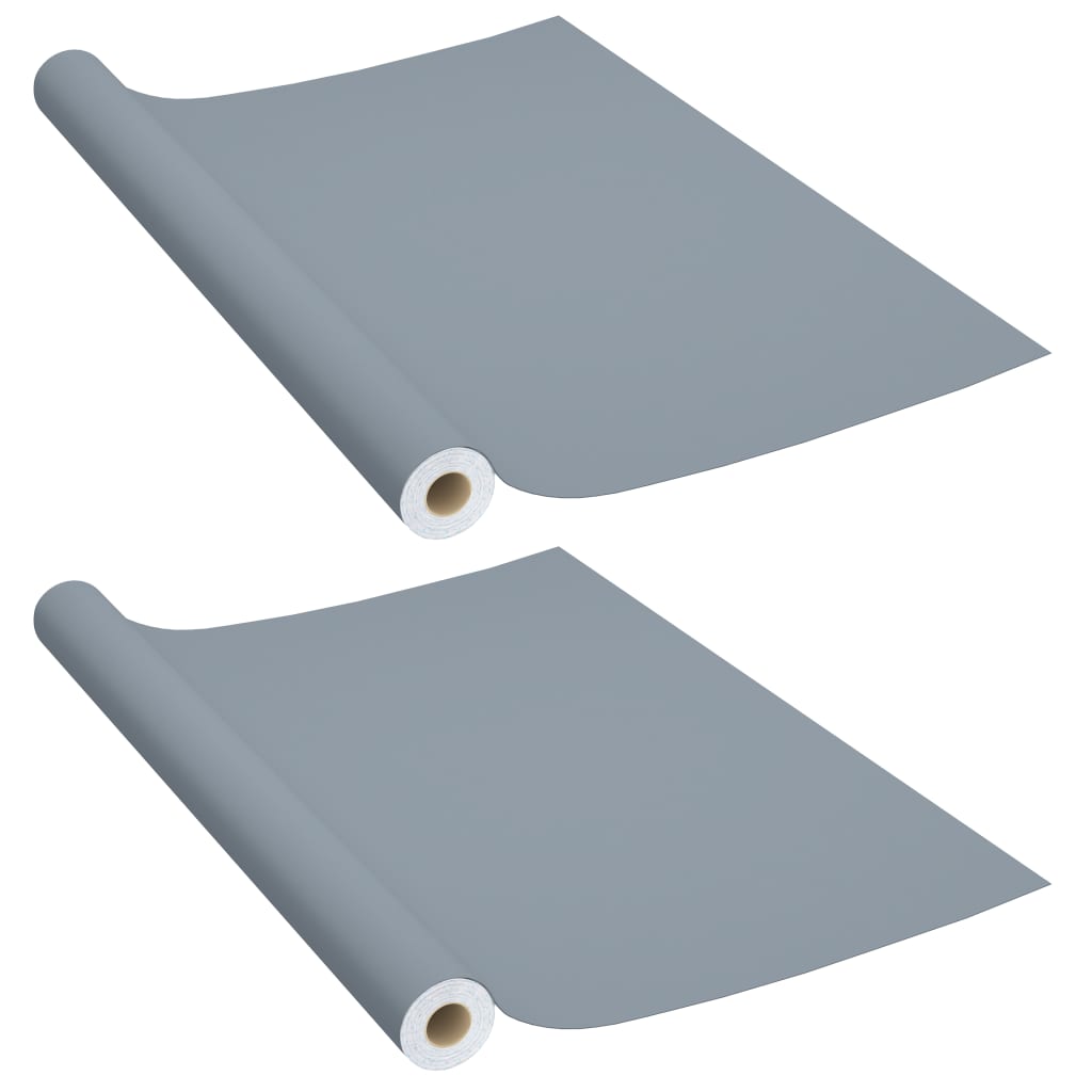 Möbelfolien Selbstklebend 2 Stk. Weiß 500x90 cm PVC