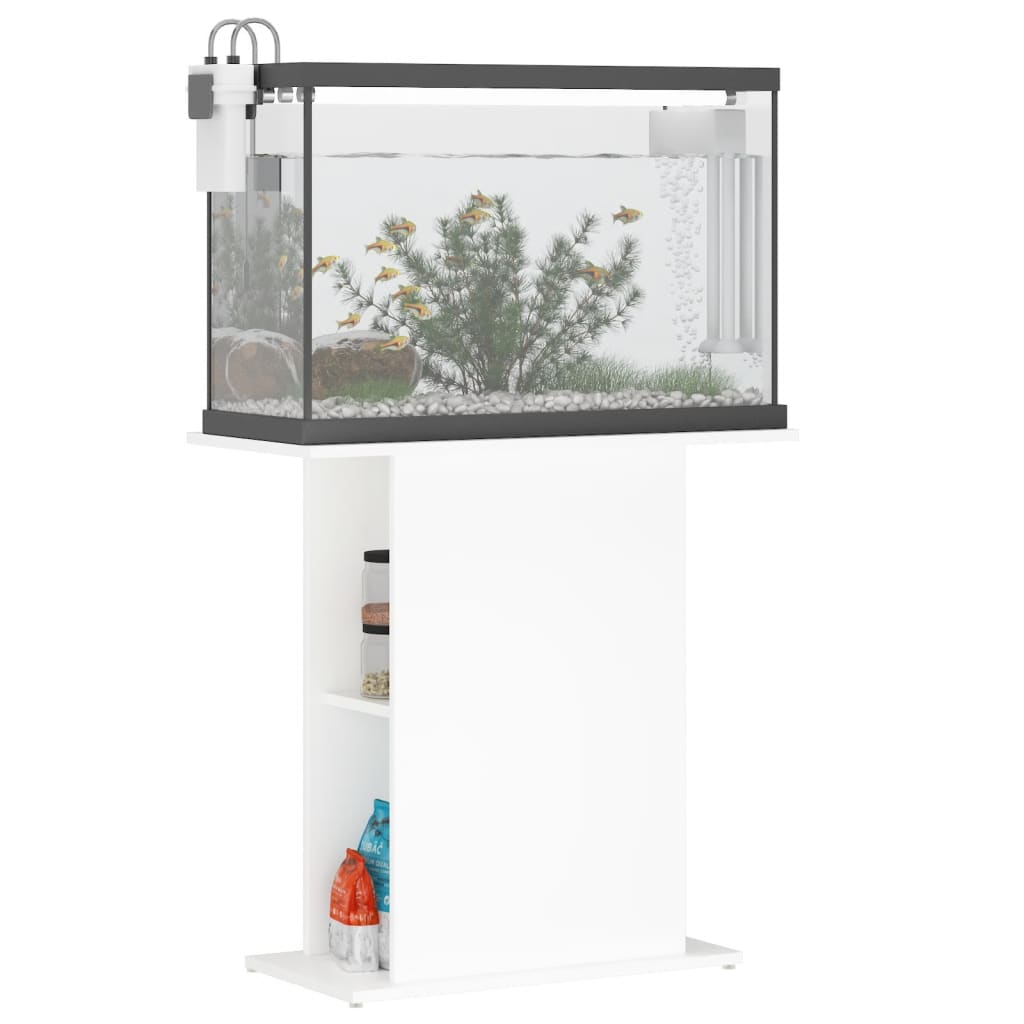 Aquariumständer Weiß 60,5x36x72,5 cm Holzwerkstoff