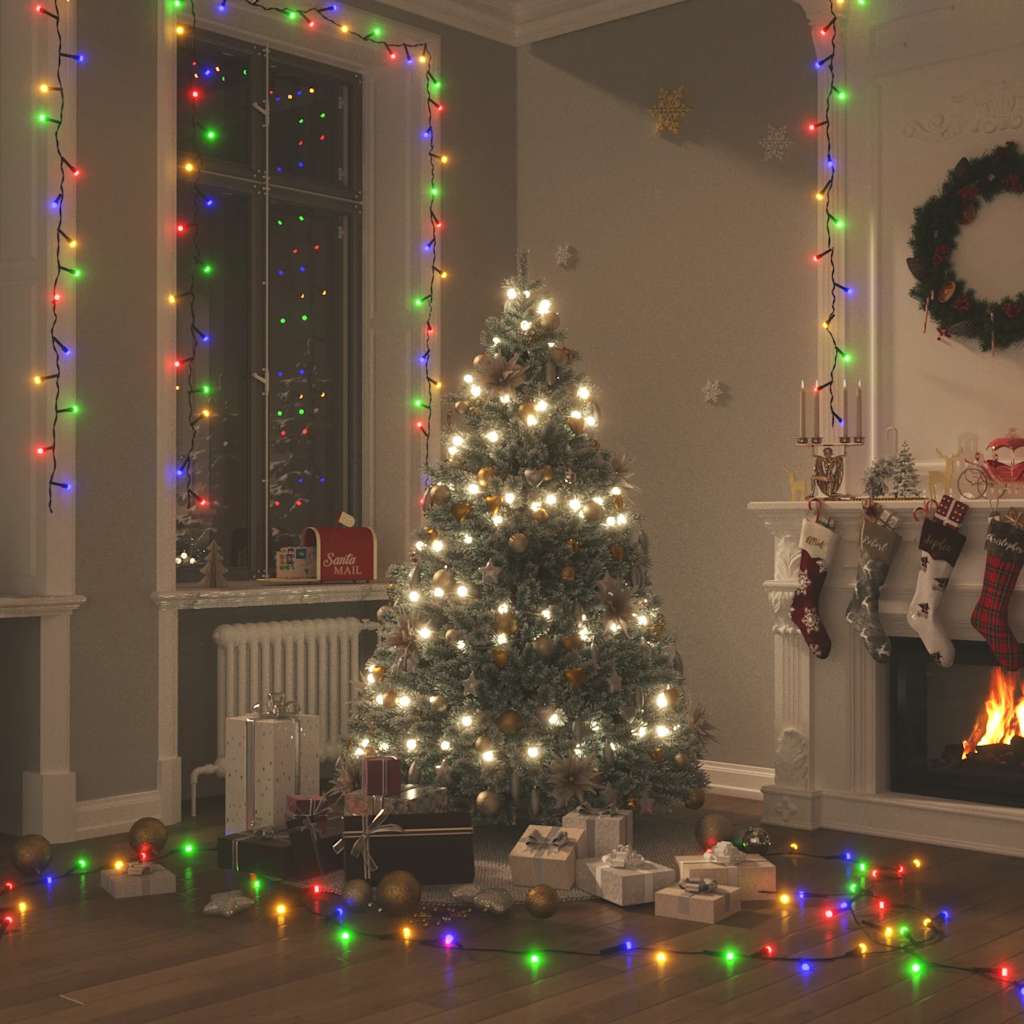 Lichterkette mit 400 LEDs Blau 40 m 8 Lichteffekte
