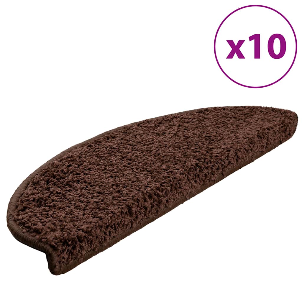 Stufenmatten 15 Stk. 56x17x3 cm Grau Halbrund