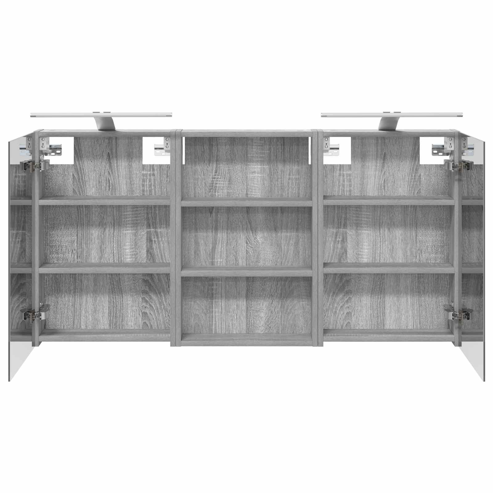 Badezimmerschrank-Set 3 pcs 80 x 10,5 x 50 cm Holzwerkstoff