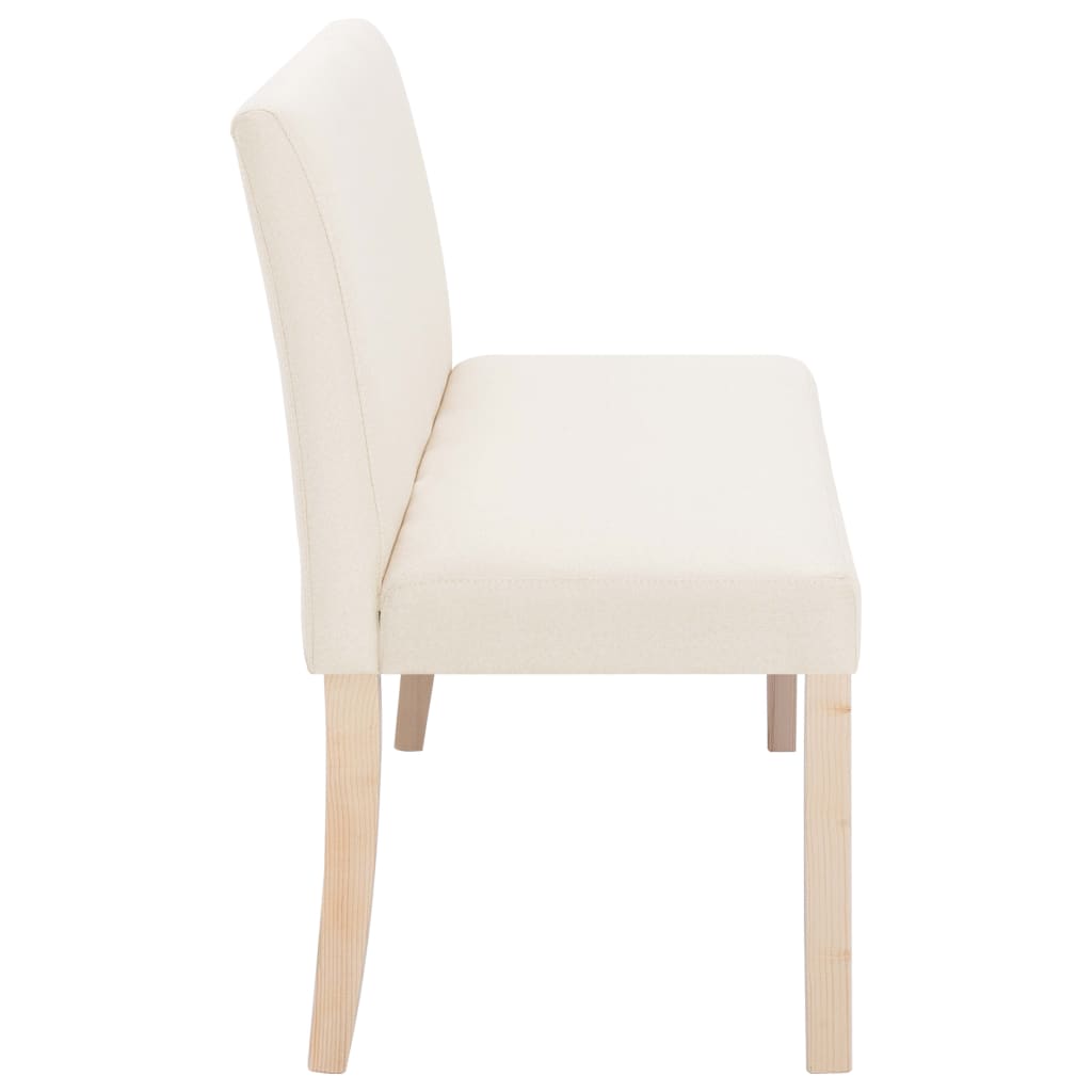 Sitzbank 139,5 cm Dunkelgrau Polyester