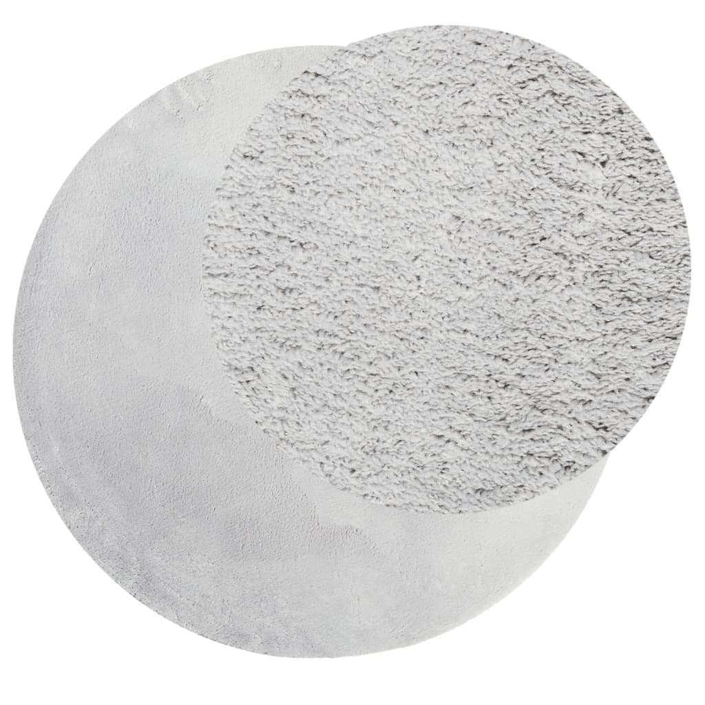 Teppich HUARTE Kurzflor Weich und Waschbar Anthrazit 60x110 cm